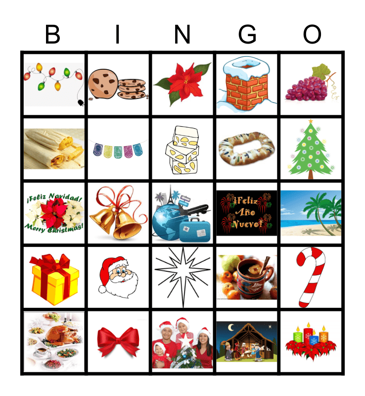 NAVIDAD Bingo Card