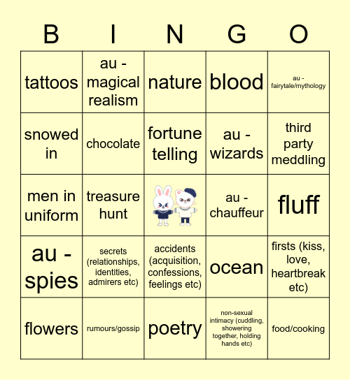 HYUNHO Bingo Card