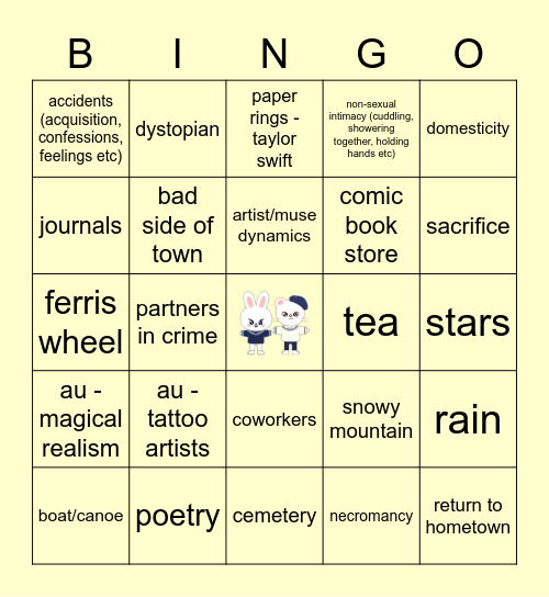 HYUNHO Bingo Card