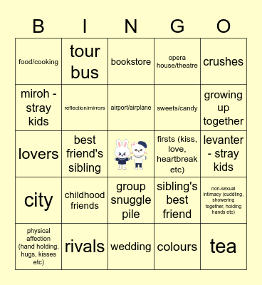 HYUNHO Bingo Card