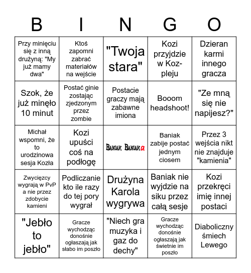 Magnum Proelium 2021 Bingo Card