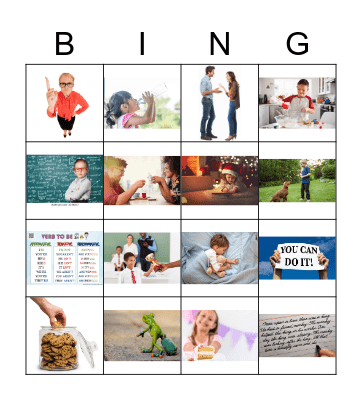 Present - Irregular Verbs Bingo Card