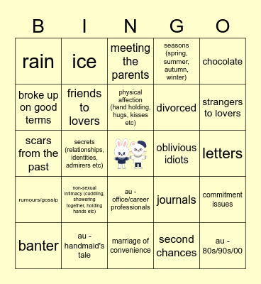 HYUNHO Bingo Card