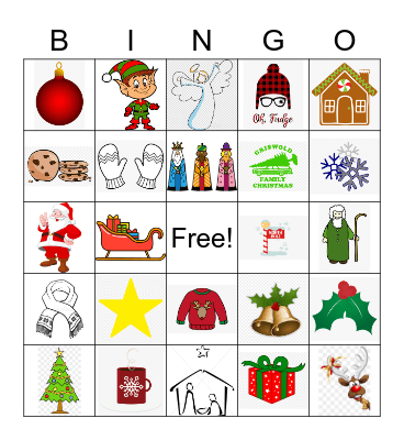 Christmas Bingo Card
