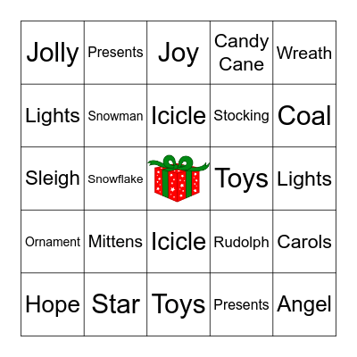 CHRISTMAS BINGO Card