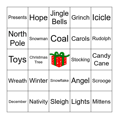 CHRISTMAS BINGO Card