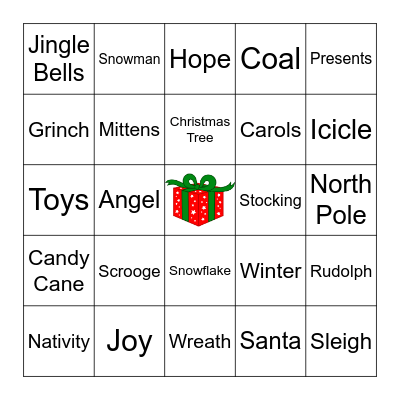 CHRISTMAS BINGO Card