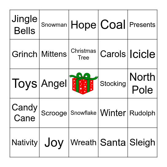 CHRISTMAS BINGO Card