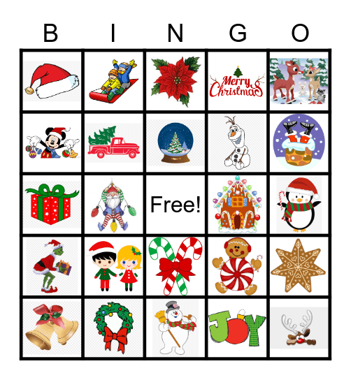 Christmas Bingo Card