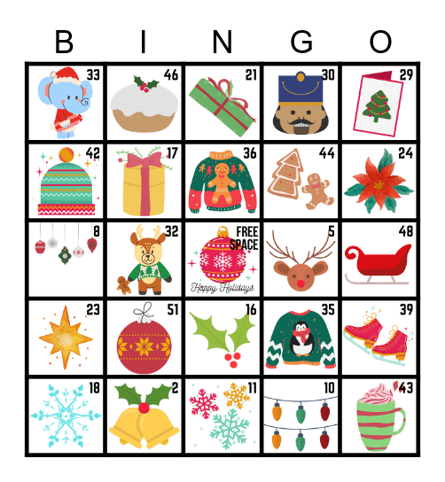 Christmas Bingo Card