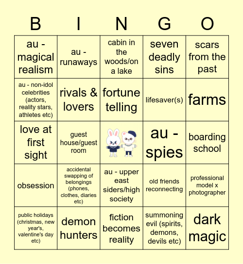 HYUNHO Bingo Card