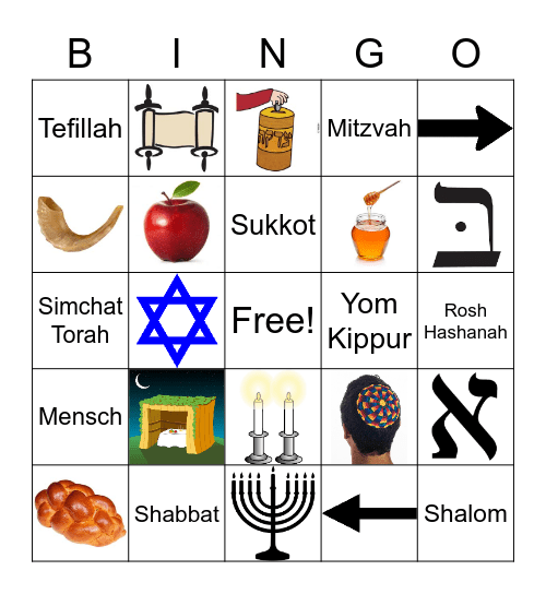 Jewish Bingo Card