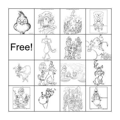 Grinch Bingo Card