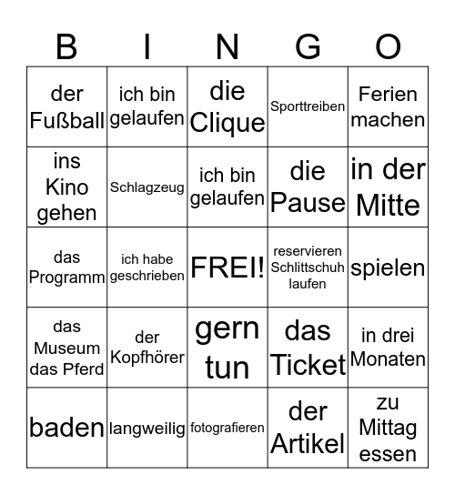 M3 Lehrbuch B Kapitel 3 Bingo Card