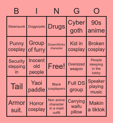 Convention BINGO Card