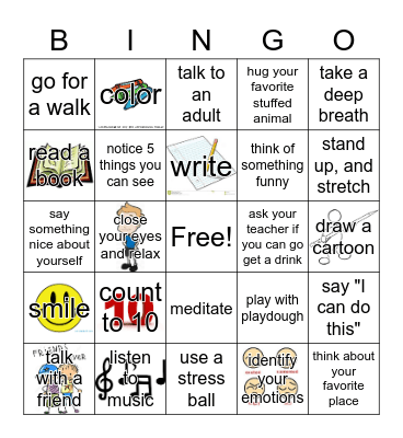 Coping Strategies! Bingo Card