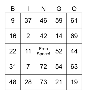 Green Lake Bingo - Blackout Bingo Card