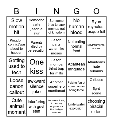 AquaMaleWife Bingo Card