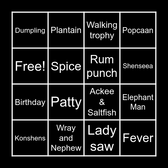 Rhonnay's Birthday Bingo❤ Bingo Card