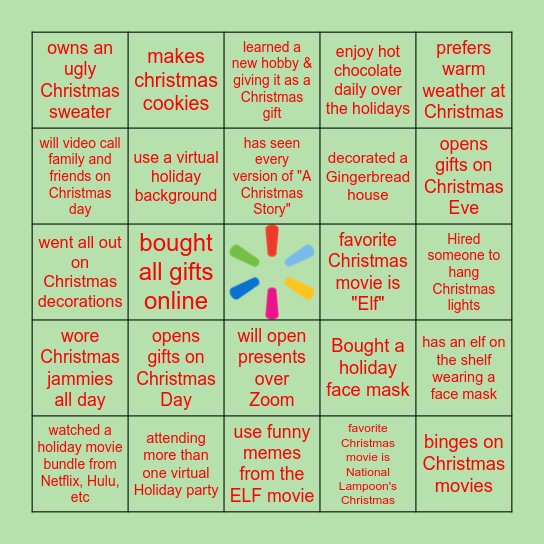 CHRISTMAS BINGO Card