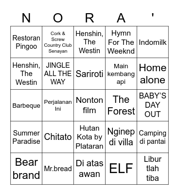 Bingo Card