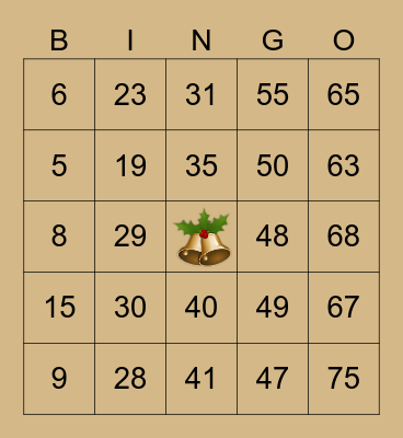 xmas party 2021 Bingo Card