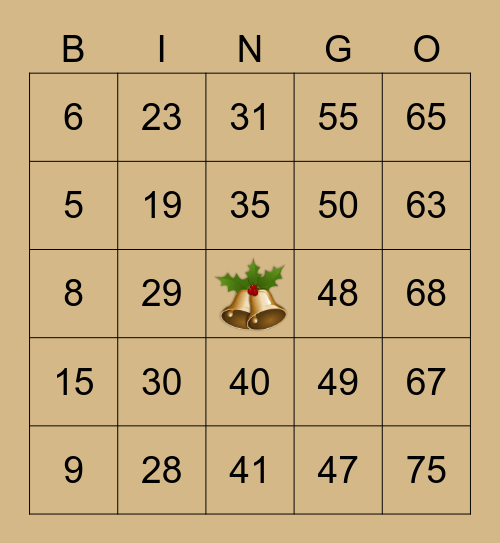 xmas party 2021 Bingo Card