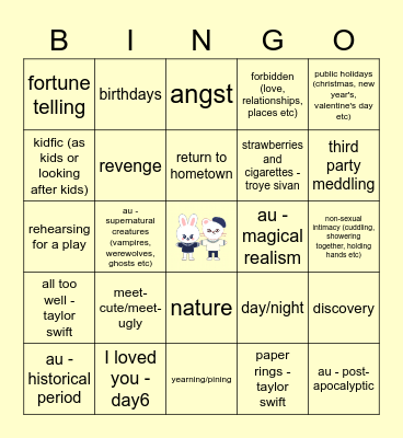 HYUNHO Bingo Card