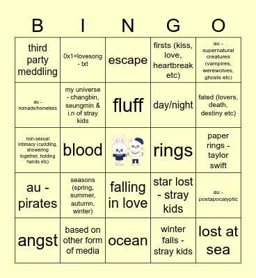 HYUNHO Bingo Card