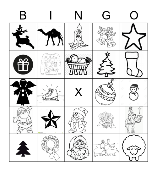 KERSTBINGO Card