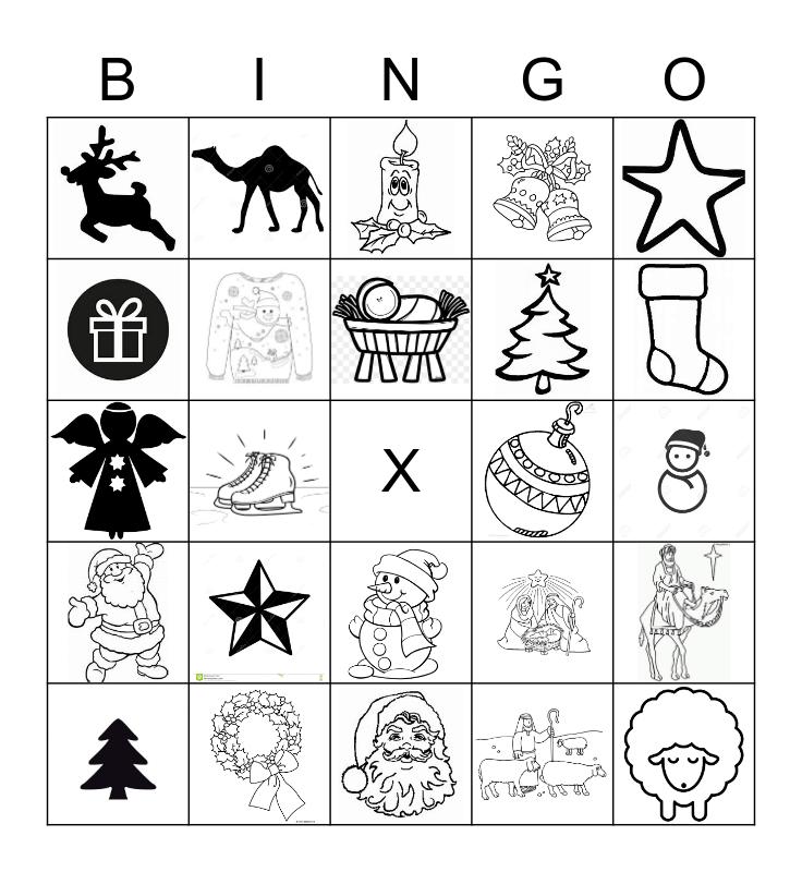 Kerstbingo Card