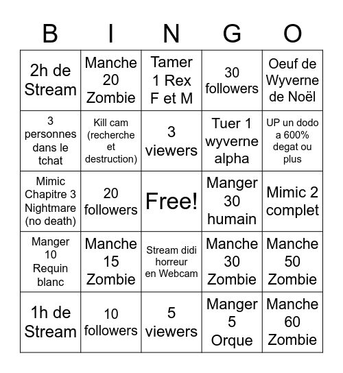 Défi pour Ayto_officiel Bingo Card