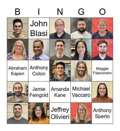 Happy Holidays! Bingo Card