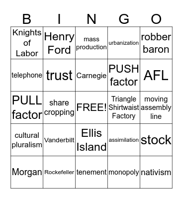 SS REVIEW Bingo Card