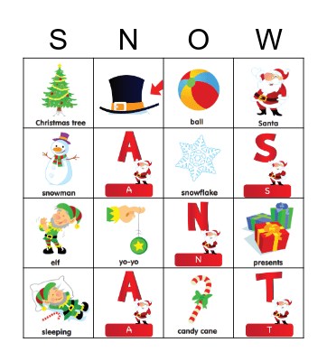 Christmas Bingo Card
