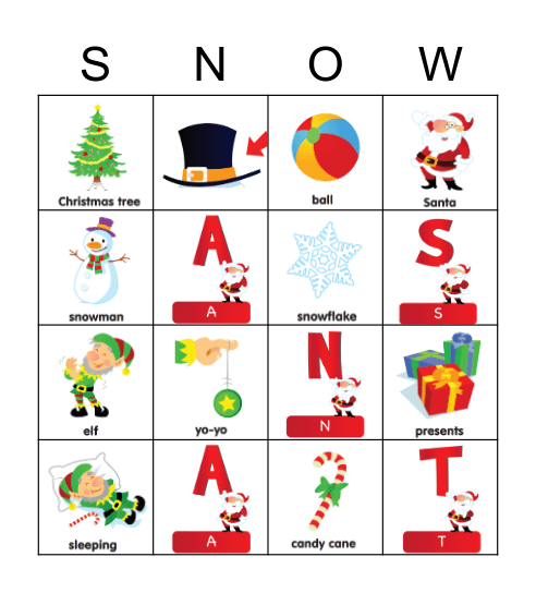 Christmas Bingo Card