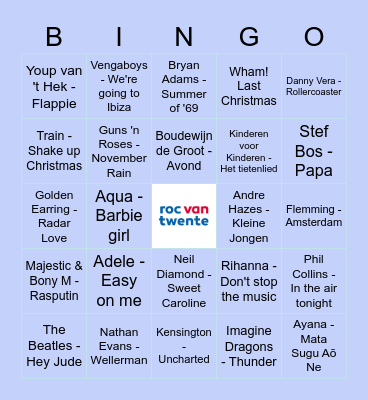 Muziekbingo Sport & Bewegen niveau 3 Bingo Card