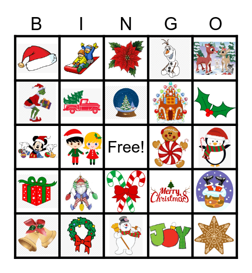 Christmas Bingo Card