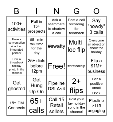 SWAT BINGO! Bingo Card