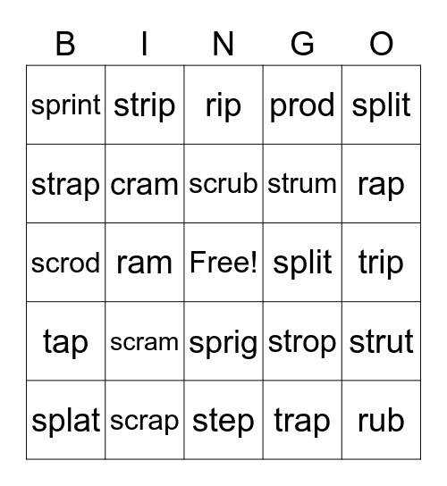 3.4 Bingo Card