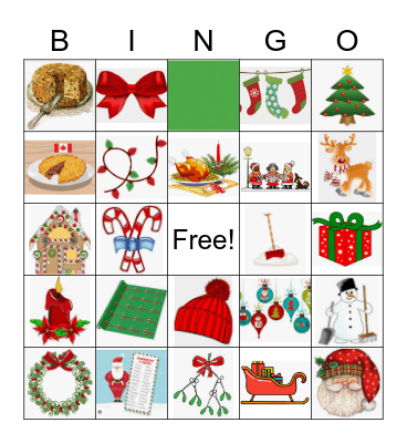 Christmas BINGO Card
