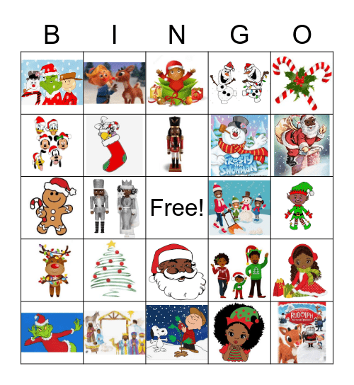 Merry Christmas Bingo Card