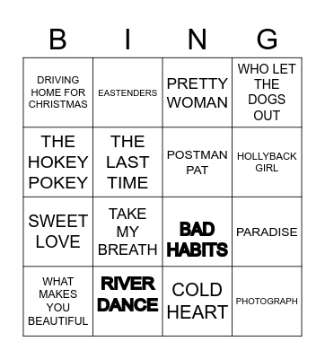 HO HO HO Bingo Card
