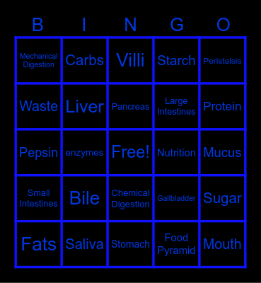 Tyson Bingo Card