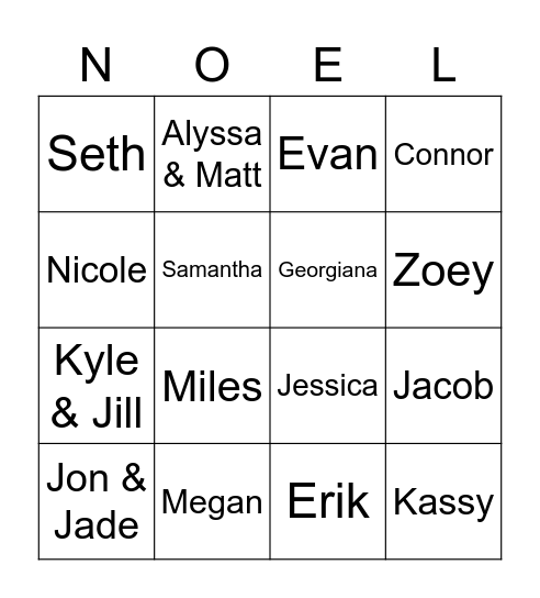 Christmas BINGO 2021 Bingo Card