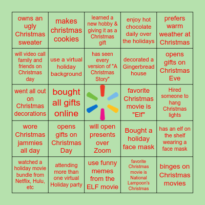 CHRISTMAS BINGO Card