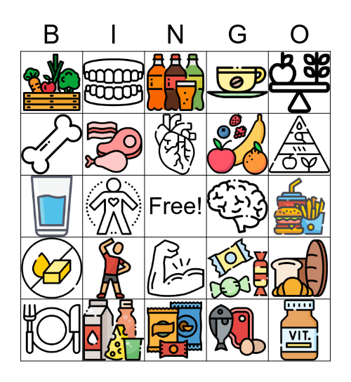 Ernährung Bingo Card