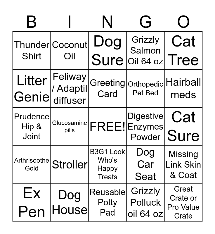 Week 3 BINGO - Winner gets lunch! Bingo Card