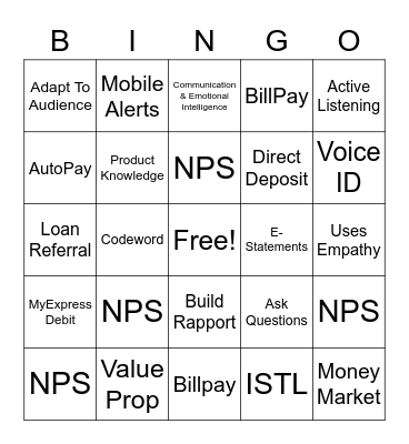 Team Eagles- June Bingo Card