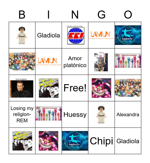 Jessica fun facts Bingo Card